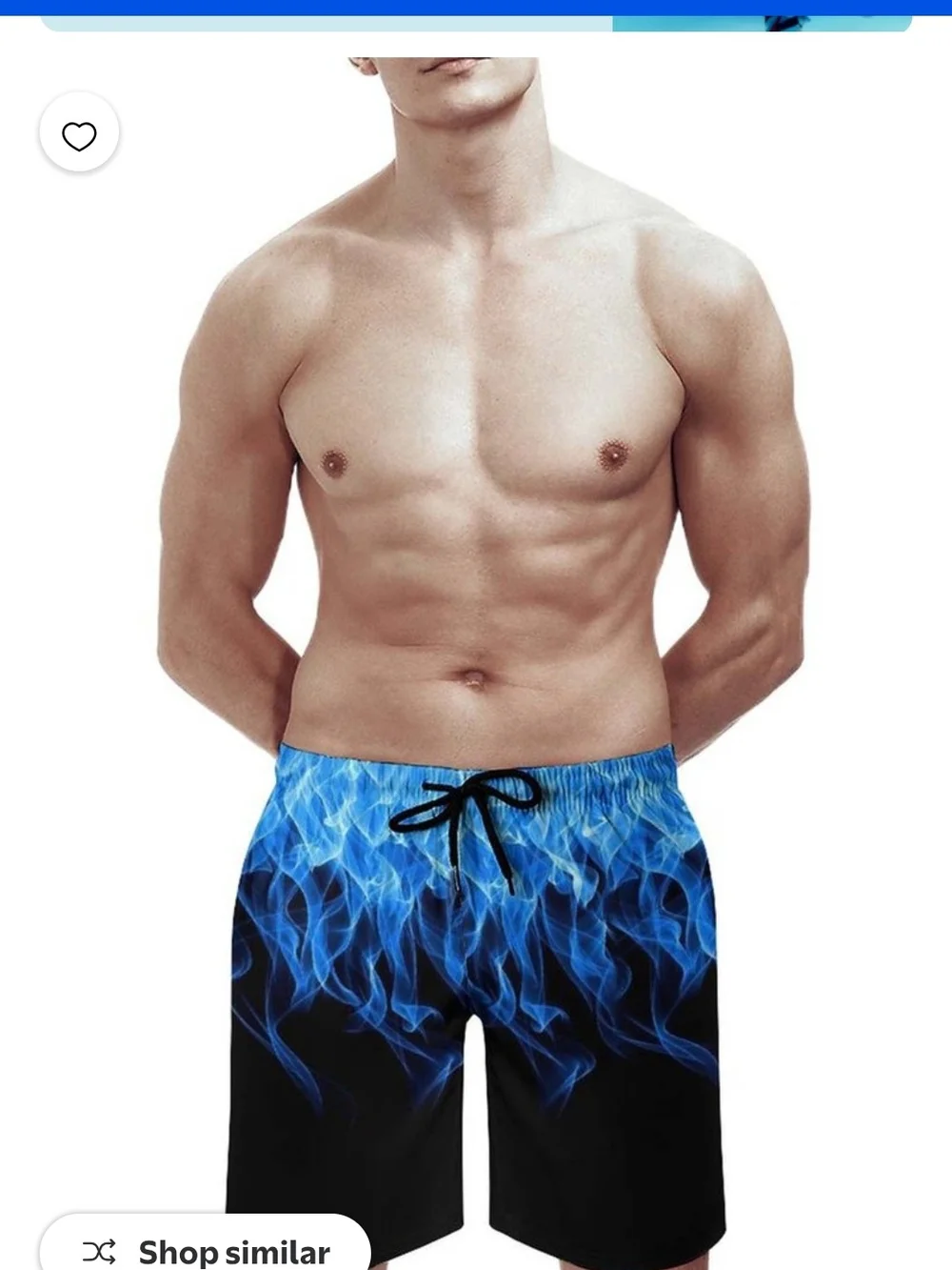 GENTS BLISS Men's Blue Flame Swim Trunks